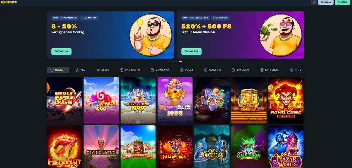 Spinsbro Neue Online Casino